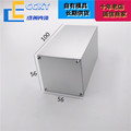 正方形合金材铝型材外壳一体铝壳体PLC工控电路板盒开孔定制56*56