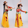 藏族舞蹈服女成人套装康定情歌24新款少数民族西藏新款藏式演出服