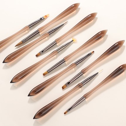 新款日式葫芦美甲笔刷彩绘拉线画花光疗建构万能晕染笔