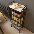 厨房小推车置物架北欧家用客厅收纳架卧室婴儿可移动零食储物架子
