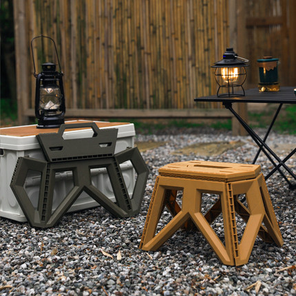 户外露营折叠凳子简易成人小板凳野营便携式塑料凳钓鱼凳聚餐马扎