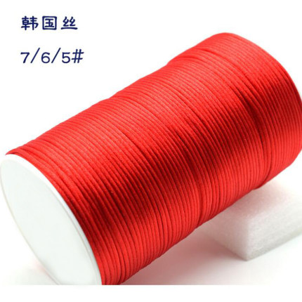 韩国丝中国结线材玉线7号6号5号线编织手链线绳大卷光滑材质
