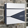 信报箱现代别墅室外杂志牛奶大号意见箱户外信件箱创意不锈钢邮箱