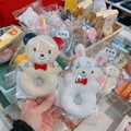 日本制mikihouse专柜新款宝宝玩具婴幼儿摇铃抓握玩偶可啃咬现货