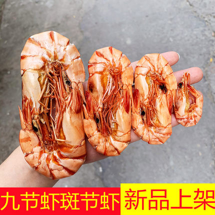 年货九节虾虾干大号特大竹节虾即食500g斑节虾对干虾烤虾海鲜干货