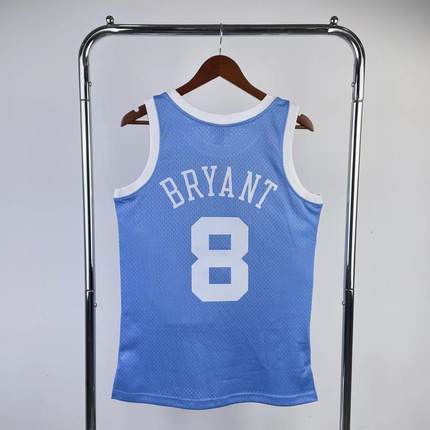 04-05湖人队8号科比球衣 MN热压复古版篮球服 Kobe Bryant天蓝