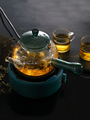 煮茶器套装耐热养生玻璃煮茶炉蒸汽煮茶壶加热小电热炉家用熬茶壶