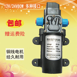 直流12V微型洗车高压水泵家用自吸小型增压泵24V全自动车载刷车泵