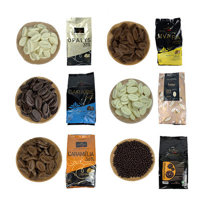 法芙娜巧克力 33%35%40%牛奶66%62%70%55%黑白巧克力币烘焙100g