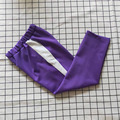 紫色运动裤男