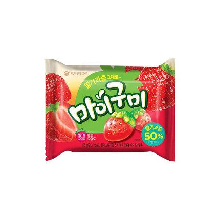 韩国进口好丽友草莓味葡萄味水蜜桃子味水果汁QQ软糖橡皮糖零食品