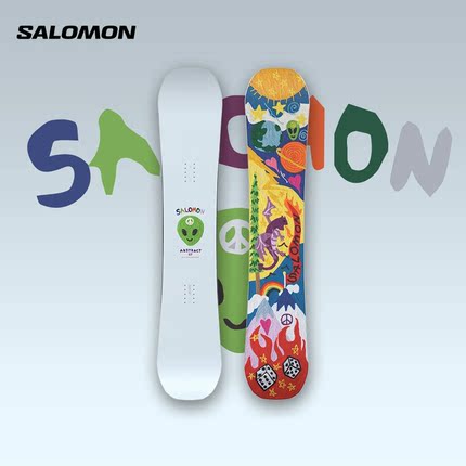 2324款SALOMON萨洛蒙男女自由式滑雪单板ABSTRACT艺术家款外星人