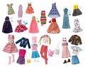 美国正版Barbie芭比娃娃30厘米的衣服和鞋子连衣裙换装套装玩具