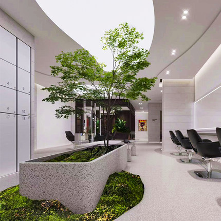仿真绿植室内大型榕树植物仿真树办公室落地盆栽装饰橱窗假树定制