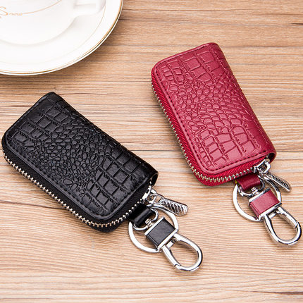 Mini Key Holder for Car Keys Wallet Pouch Bag Premium Leathe