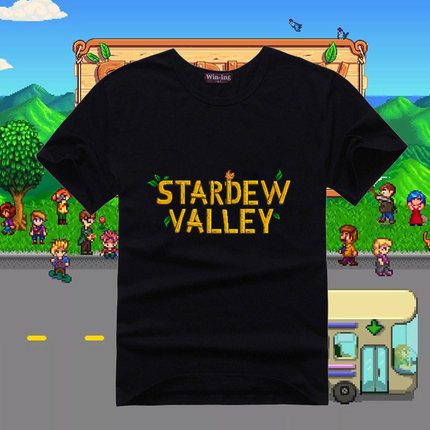 Stardew valley游戏星露谷物语物语周边青少年学生短袖纯棉t恤