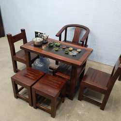 老船木茶桌椅组合中式实木家具功夫茶台小型阳台简约茶艺桌泡茶几