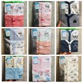 日本本土西松屋婴儿短袖包屁服纯棉婴儿三角爬服连体衣童装两件套