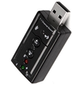 兼容USB2.0外置声卡 7.1声道 WIN7-WIN8免驱即插即用支持耳机音响