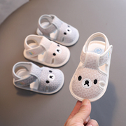 软底宝宝凉鞋夏季0一1岁婴儿鞋男透气防滑不掉鞋6-8-10月学步鞋女