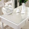 透明软质玻璃PVC防水塑料餐桌布磨砂桌垫免洗茶几垫台布