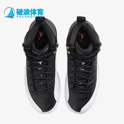 Nike/耐克正品AIR JORDAN12 AJ12女子GS大童耐磨篮球鞋153265-006