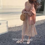 特！不退换！YOYO's新款韩国温柔圆领麻花针织开衫毛衣小外套女
