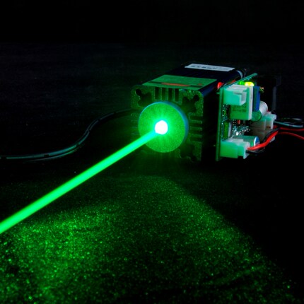 纤绿3W 100-150mW 488-520-525nm绿色激光模组 驱鸟蓝绿光激光器