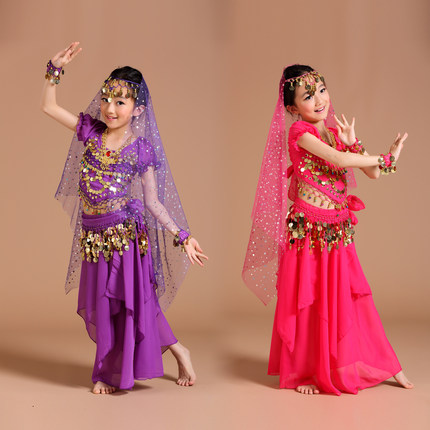 少儿61演出服装肚皮舞女童表演服装儿童印度舞演出服装新款2024