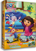 正版 朵拉dvd 爱探险的朵拉Dora的小丑箱4dvd 儿童双语动画光盘