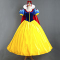 Disney 成人白雪公主裙舞台演出cosplay服装带披风送发夹衣服现货