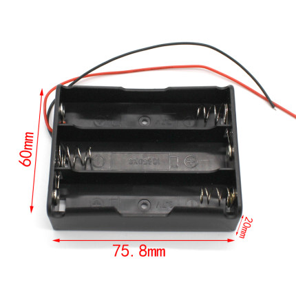 18650电池盒3节 DpIY小制作电源配件  航模3.7V锂电池电池座串联