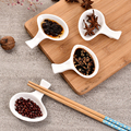 6个家用套装日式陶瓷小碟子筷子架创意调料碟调味筷架碟两用碟子