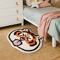 极速Cartoon Tiger Rug Non-Slip Bedside Carpet Absorbent Bath