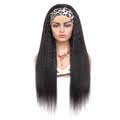 极速-Human wig head band wigs130% density ladies hair band w