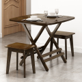 折叠桌餐桌家用小户型实木方桌可便携楠竹饭桌简易正方形吃饭桌子