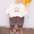 婴儿衣服春季男孩韩版洋气套装一1岁半5六7八9个月男宝宝分体春装