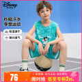 迪士尼童装2024夏装新款男童背心套装儿童网眼速干衣运动篮球服薄