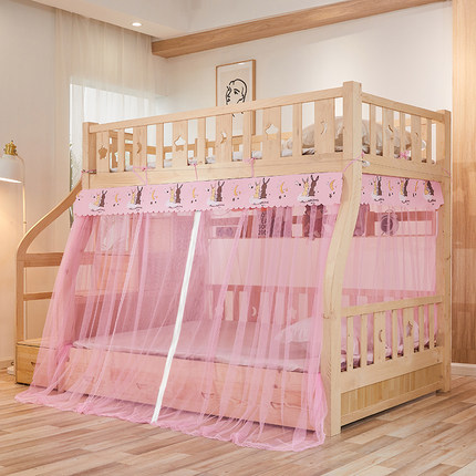 子母床1.5米上下铺双层床1.2m高低儿童床1.6学生家用梯形1.8蚊帐