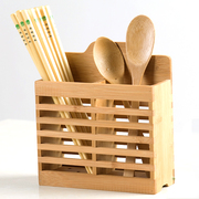 双枪筷子筒壁挂式筷篓竹筷笼收纳盒厨房家用沥水快子置物架托抗菌