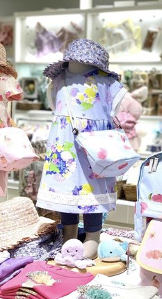 出口外贸专柜品牌Hakka花朵印花甜美可爱T恤连衣裙女童夏装新款