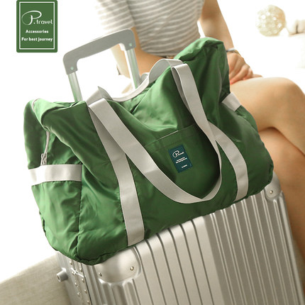 可折叠旅行袋 超大容量手提收纳袋 旅游行李包 短途可套拉杆轻便