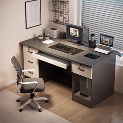 电脑桌台式卧室家用书桌学生带抽屉写字桌简约现代办公桌子工作台
