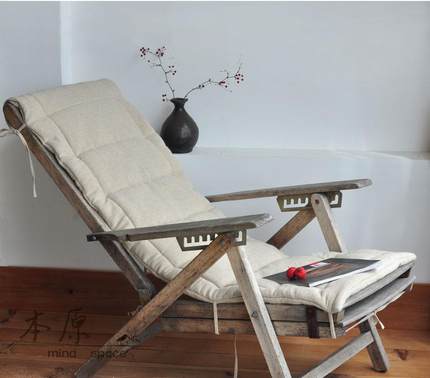 长凳透气专用躺椅坐垫靠垫一体通用地上榻榻米折叠睡椅垫摇椅垫子
