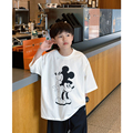 凯文家童装2024夏装新款 男童中大童韩版卡通印花图案T恤儿童短袖