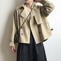 秋装风衣外套女气质高级感时尚洋气短款小个子复古韩版宽松休闲