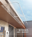 透明无支架隐形雨棚阳台飘窗雨篷雨搭遮阳户外屋檐空调外机防雨板