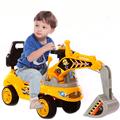 儿童挖掘机挖土机男孩工程车玩具车可坐挖机小孩勾机可坐人非电动