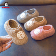儿童棉拖鞋包跟1一岁半2秋冬季女童室内防滑居家宝宝婴儿幼儿男宝