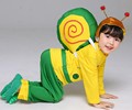 新款小荷风采蜗牛的梦想舞蹈演出服中性绿色儿童小学生动物表演服
